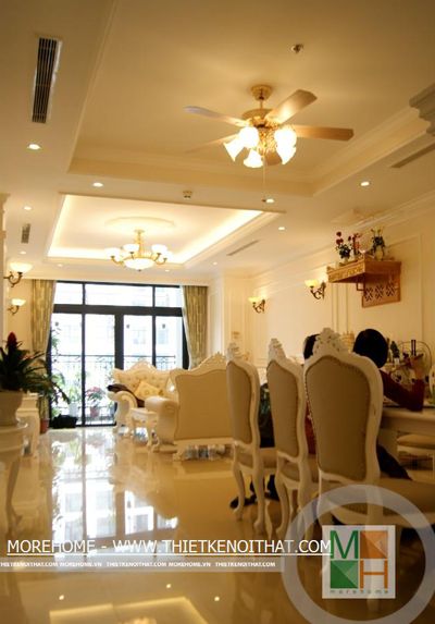 Thi công nội thất  chung cư cao cấp R1 Royal City - Mr Phú
