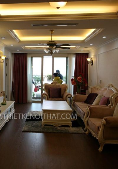 Thi công nội thất chung cư Mandarin Garden Tân cổ điển - Chị Lan