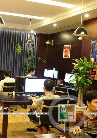 Thi công nội thất đồ gỗ văn phòng cao cấp tại Royal City - Mr Tuấn