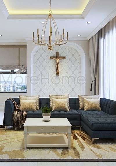 Thiết kế nội thất căn hộ chung cư phong cách Châu Âu tại Kingston Residence
