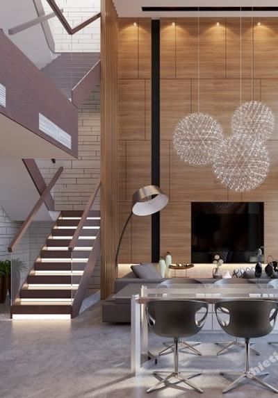 Thiết kế nội thất căn hộ penthouse hiện đại Petroland, Quận 7, Hồ Chí Minh