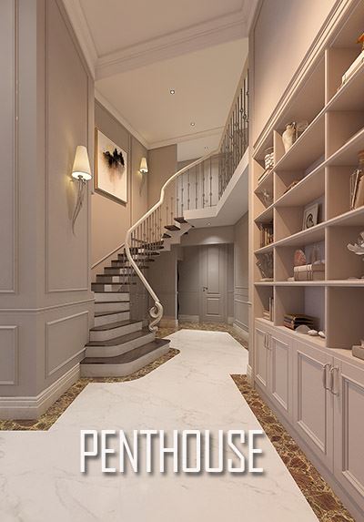 Thiết kế nội thất chung cư Penthouse Keangnam cao cấp