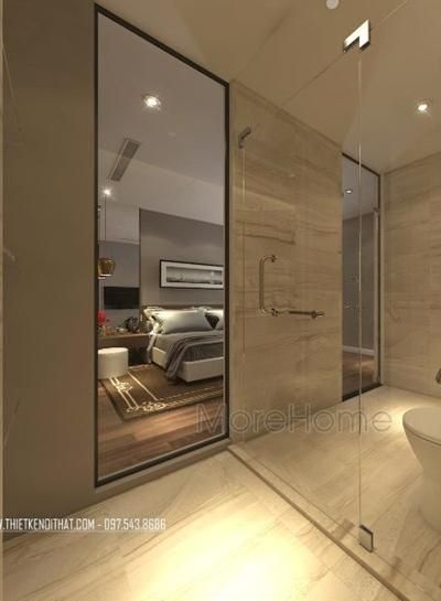 Thiết kế nội thất gỗ óc chó chung cư Imperia Garden