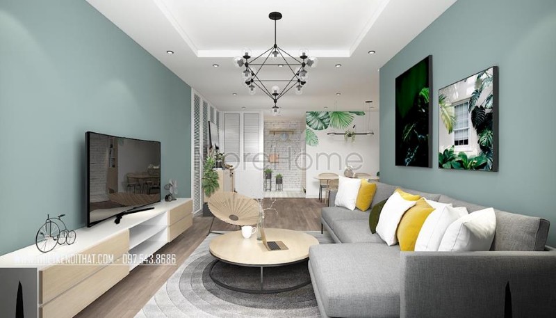 Thiết kế nội thất phòng khách chung cư Thiết kế nội thất phòng khách chung cư